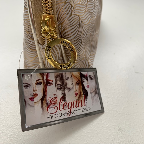 NEW 3 for $15 Elegant Accessories Gold Makeup Bag - Picture 5 of 5
